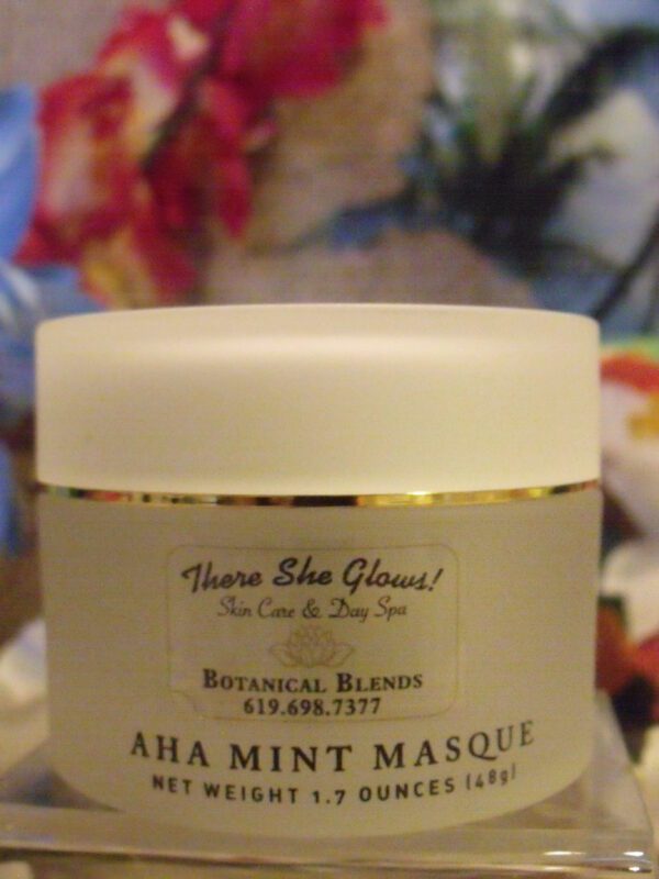 There She Glows AHA Mint Masque Bottle